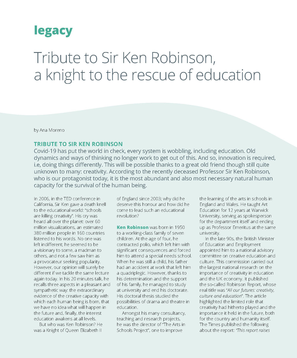 Diàlegs magazine Sir Ken Robinson
