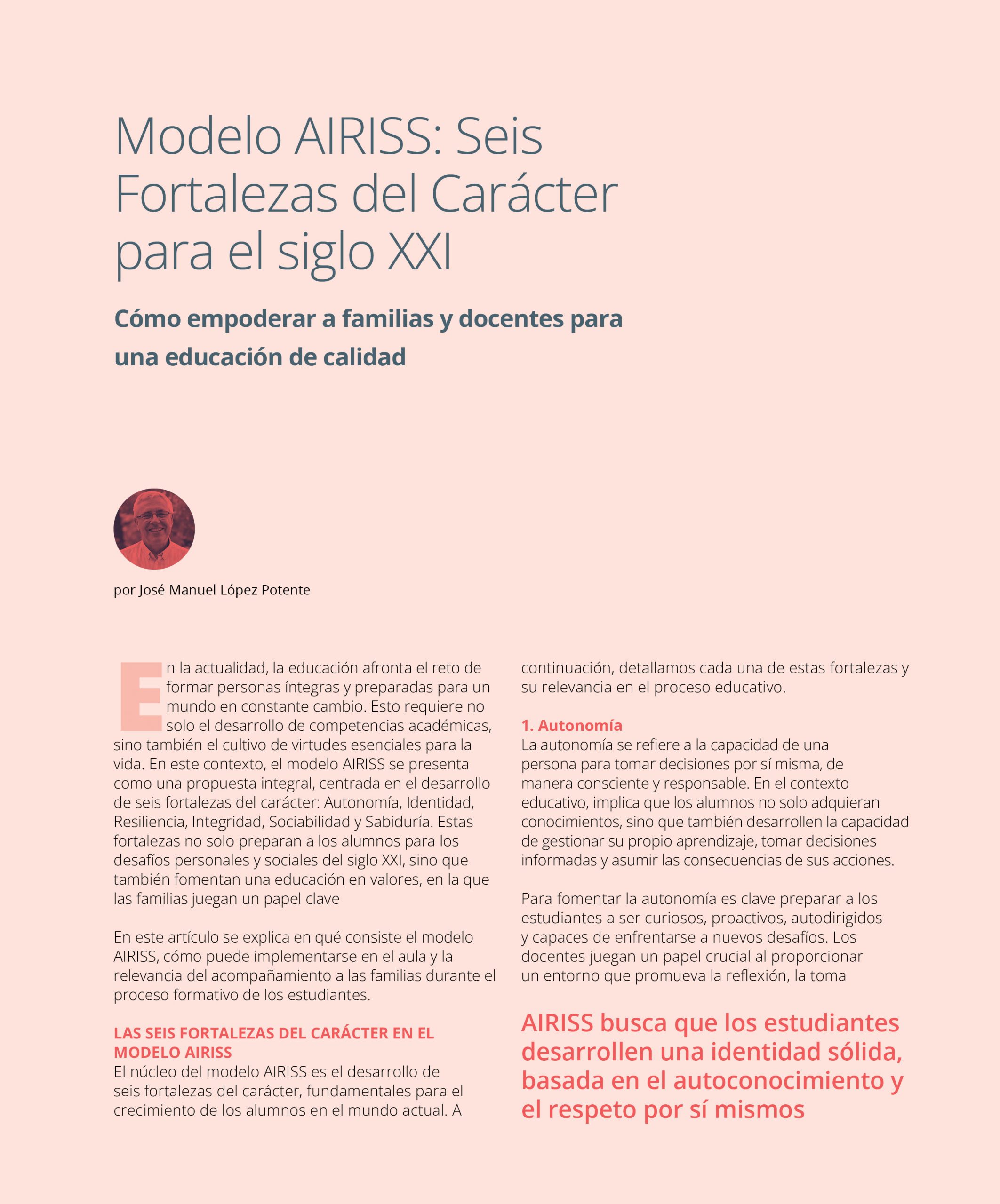 Revista Diàlegs Modelo AIRISS