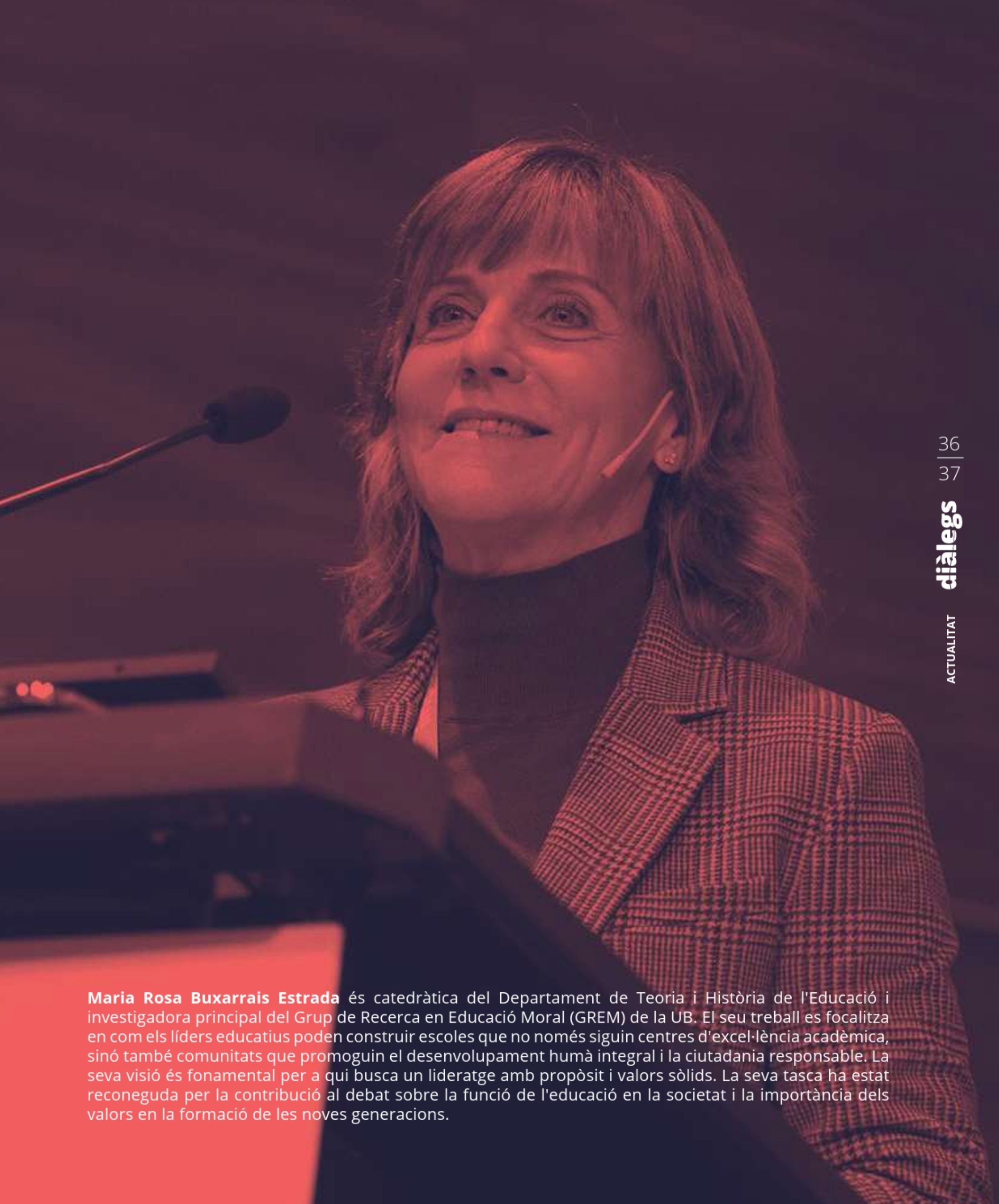 Revista Diàlegs Maria Rosa Buxarrais