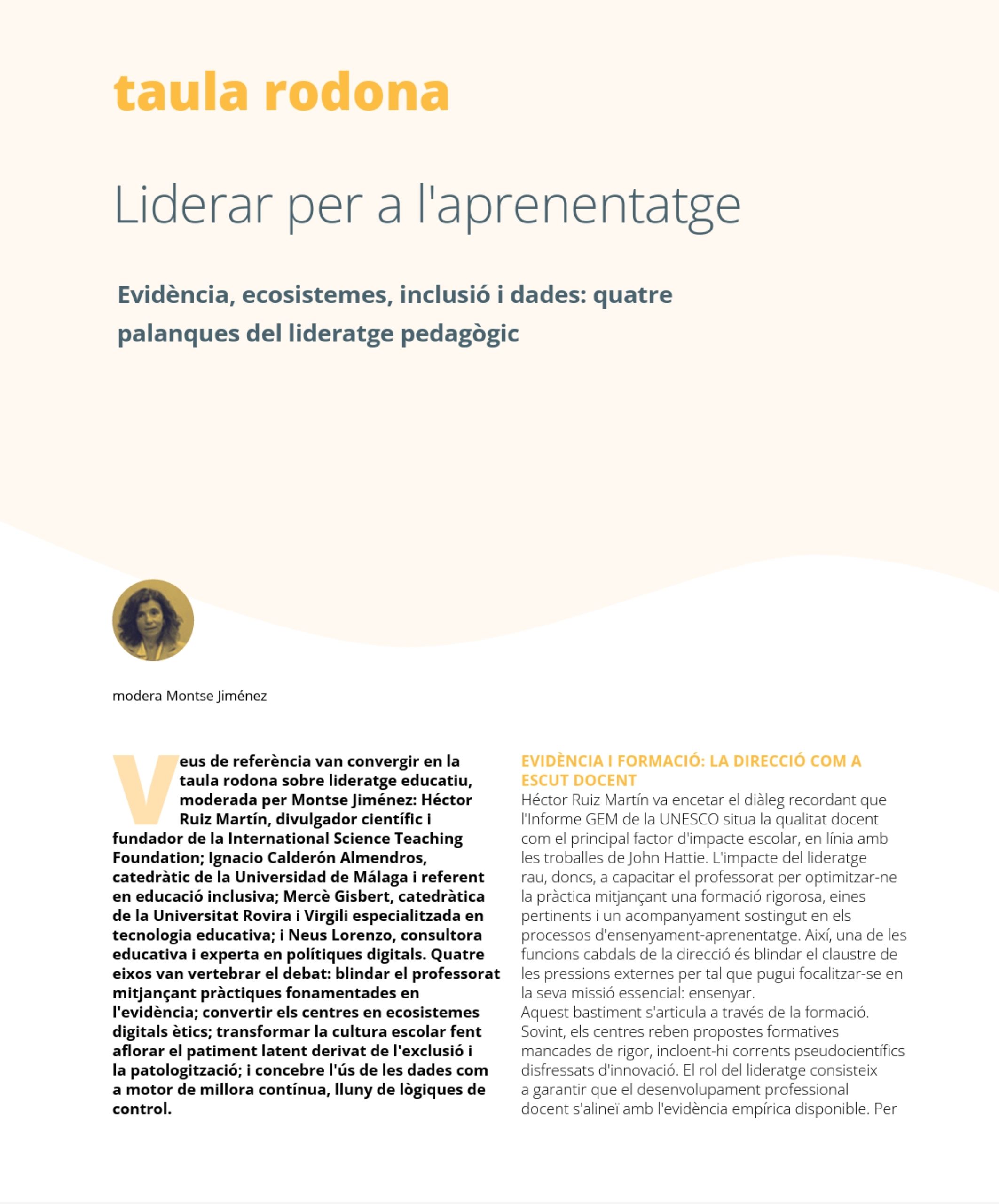 Revista Diàlegs Taula Rodona 1